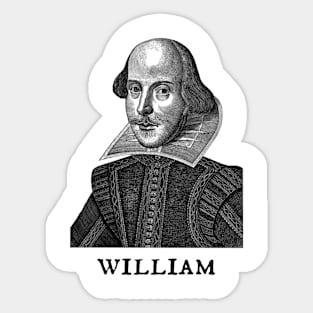 William Shakespeare Sticker